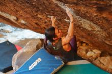 Bouldering in Hueco Tanks on 12/26/2019 with Blue Lizard Climbing and Yoga

Filename: SRM_20191226_1752150.jpg
Aperture: f/2.5
Shutter Speed: 1/250
Body: Canon EOS-1D Mark II
Lens: Canon EF 50mm f/1.8 II