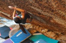 Bouldering in Hueco Tanks on 12/26/2019 with Blue Lizard Climbing and Yoga

Filename: SRM_20191226_1753580.jpg
Aperture: f/3.2
Shutter Speed: 1/250
Body: Canon EOS-1D Mark II
Lens: Canon EF 50mm f/1.8 II