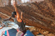 Bouldering in Hueco Tanks on 12/26/2019 with Blue Lizard Climbing and Yoga

Filename: SRM_20191226_1753582.jpg
Aperture: f/3.2
Shutter Speed: 1/250
Body: Canon EOS-1D Mark II
Lens: Canon EF 50mm f/1.8 II