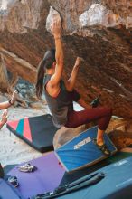 Bouldering in Hueco Tanks on 12/26/2019 with Blue Lizard Climbing and Yoga

Filename: SRM_20191226_1754000.jpg
Aperture: f/4.0
Shutter Speed: 1/250
Body: Canon EOS-1D Mark II
Lens: Canon EF 50mm f/1.8 II