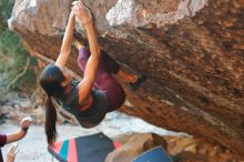 Bouldering in Hueco Tanks on 12/26/2019 with Blue Lizard Climbing and Yoga

Filename: SRM_20191226_1754120.jpg
Aperture: f/3.5
Shutter Speed: 1/250
Body: Canon EOS-1D Mark II
Lens: Canon EF 50mm f/1.8 II