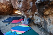 Bouldering in Hueco Tanks on 12/27/2019 with Blue Lizard Climbing and Yoga

Filename: SRM_20191227_1017060.jpg
Aperture: f/4.0
Shutter Speed: 1/250
Body: Canon EOS-1D Mark II
Lens: Canon EF 16-35mm f/2.8 L