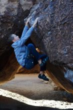 Bouldering in Hueco Tanks on 12/27/2019 with Blue Lizard Climbing and Yoga

Filename: SRM_20191227_1028470.jpg
Aperture: f/4.0
Shutter Speed: 1/320
Body: Canon EOS-1D Mark II
Lens: Canon EF 50mm f/1.8 II