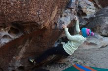 Bouldering in Hueco Tanks on 12/27/2019 with Blue Lizard Climbing and Yoga

Filename: SRM_20191227_1033190.jpg
Aperture: f/4.0
Shutter Speed: 1/320
Body: Canon EOS-1D Mark II
Lens: Canon EF 50mm f/1.8 II