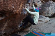 Bouldering in Hueco Tanks on 12/27/2019 with Blue Lizard Climbing and Yoga

Filename: SRM_20191227_1033290.jpg
Aperture: f/4.0
Shutter Speed: 1/320
Body: Canon EOS-1D Mark II
Lens: Canon EF 50mm f/1.8 II