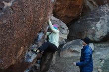 Bouldering in Hueco Tanks on 12/27/2019 with Blue Lizard Climbing and Yoga

Filename: SRM_20191227_1033460.jpg
Aperture: f/4.5
Shutter Speed: 1/320
Body: Canon EOS-1D Mark II
Lens: Canon EF 50mm f/1.8 II