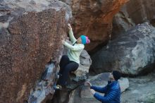 Bouldering in Hueco Tanks on 12/27/2019 with Blue Lizard Climbing and Yoga

Filename: SRM_20191227_1033540.jpg
Aperture: f/4.5
Shutter Speed: 1/320
Body: Canon EOS-1D Mark II
Lens: Canon EF 50mm f/1.8 II