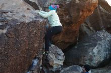 Bouldering in Hueco Tanks on 12/27/2019 with Blue Lizard Climbing and Yoga

Filename: SRM_20191227_1034120.jpg
Aperture: f/5.0
Shutter Speed: 1/320
Body: Canon EOS-1D Mark II
Lens: Canon EF 50mm f/1.8 II