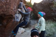 Bouldering in Hueco Tanks on 12/27/2019 with Blue Lizard Climbing and Yoga

Filename: SRM_20191227_1038370.jpg
Aperture: f/4.0
Shutter Speed: 1/320
Body: Canon EOS-1D Mark II
Lens: Canon EF 50mm f/1.8 II