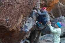 Bouldering in Hueco Tanks on 12/27/2019 with Blue Lizard Climbing and Yoga

Filename: SRM_20191227_1038450.jpg
Aperture: f/3.5
Shutter Speed: 1/320
Body: Canon EOS-1D Mark II
Lens: Canon EF 50mm f/1.8 II