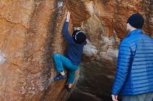 Bouldering in Hueco Tanks on 12/27/2019 with Blue Lizard Climbing and Yoga

Filename: SRM_20191227_1042250.jpg
Aperture: f/4.0
Shutter Speed: 1/320
Body: Canon EOS-1D Mark II
Lens: Canon EF 50mm f/1.8 II