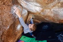 Bouldering in Hueco Tanks on 12/27/2019 with Blue Lizard Climbing and Yoga

Filename: SRM_20191227_1048000.jpg
Aperture: f/4.5
Shutter Speed: 1/250
Body: Canon EOS-1D Mark II
Lens: Canon EF 16-35mm f/2.8 L