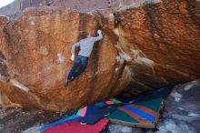 Bouldering in Hueco Tanks on 12/27/2019 with Blue Lizard Climbing and Yoga

Filename: SRM_20191227_1101560.jpg
Aperture: f/5.6
Shutter Speed: 1/400
Body: Canon EOS-1D Mark II
Lens: Canon EF 16-35mm f/2.8 L
