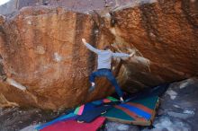 Bouldering in Hueco Tanks on 12/27/2019 with Blue Lizard Climbing and Yoga

Filename: SRM_20191227_1101561.jpg
Aperture: f/5.6
Shutter Speed: 1/400
Body: Canon EOS-1D Mark II
Lens: Canon EF 16-35mm f/2.8 L