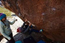 Bouldering in Hueco Tanks on 12/27/2019 with Blue Lizard Climbing and Yoga

Filename: SRM_20191227_1102590.jpg
Aperture: f/8.0
Shutter Speed: 1/400
Body: Canon EOS-1D Mark II
Lens: Canon EF 16-35mm f/2.8 L