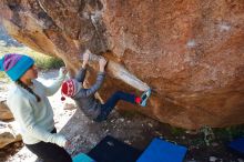 Bouldering in Hueco Tanks on 12/27/2019 with Blue Lizard Climbing and Yoga

Filename: SRM_20191227_1104050.jpg
Aperture: f/5.6
Shutter Speed: 1/250
Body: Canon EOS-1D Mark II
Lens: Canon EF 16-35mm f/2.8 L
