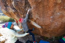 Bouldering in Hueco Tanks on 12/27/2019 with Blue Lizard Climbing and Yoga

Filename: SRM_20191227_1104090.jpg
Aperture: f/5.6
Shutter Speed: 1/250
Body: Canon EOS-1D Mark II
Lens: Canon EF 16-35mm f/2.8 L