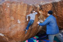 Bouldering in Hueco Tanks on 12/27/2019 with Blue Lizard Climbing and Yoga

Filename: SRM_20191227_1108591.jpg
Aperture: f/4.5
Shutter Speed: 1/250
Body: Canon EOS-1D Mark II
Lens: Canon EF 16-35mm f/2.8 L