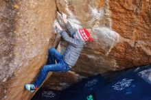 Bouldering in Hueco Tanks on 12/27/2019 with Blue Lizard Climbing and Yoga

Filename: SRM_20191227_1111050.jpg
Aperture: f/3.5
Shutter Speed: 1/250
Body: Canon EOS-1D Mark II
Lens: Canon EF 16-35mm f/2.8 L