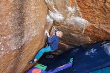 Bouldering in Hueco Tanks on 12/27/2019 with Blue Lizard Climbing and Yoga

Filename: SRM_20191227_1112190.jpg
Aperture: f/4.5
Shutter Speed: 1/250
Body: Canon EOS-1D Mark II
Lens: Canon EF 16-35mm f/2.8 L