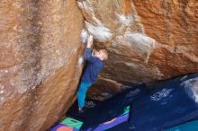 Bouldering in Hueco Tanks on 12/27/2019 with Blue Lizard Climbing and Yoga

Filename: SRM_20191227_1112260.jpg
Aperture: f/4.5
Shutter Speed: 1/250
Body: Canon EOS-1D Mark II
Lens: Canon EF 16-35mm f/2.8 L