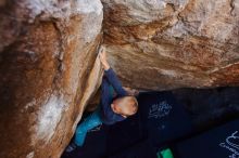Bouldering in Hueco Tanks on 12/27/2019 with Blue Lizard Climbing and Yoga

Filename: SRM_20191227_1116060.jpg
Aperture: f/4.0
Shutter Speed: 1/250
Body: Canon EOS-1D Mark II
Lens: Canon EF 16-35mm f/2.8 L