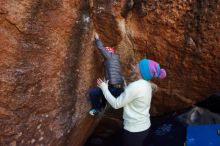 Bouldering in Hueco Tanks on 12/27/2019 with Blue Lizard Climbing and Yoga

Filename: SRM_20191227_1117340.jpg
Aperture: f/7.1
Shutter Speed: 1/250
Body: Canon EOS-1D Mark II
Lens: Canon EF 16-35mm f/2.8 L