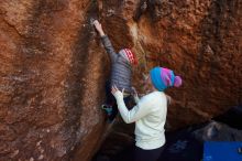 Bouldering in Hueco Tanks on 12/27/2019 with Blue Lizard Climbing and Yoga

Filename: SRM_20191227_1117360.jpg
Aperture: f/7.1
Shutter Speed: 1/250
Body: Canon EOS-1D Mark II
Lens: Canon EF 16-35mm f/2.8 L