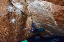 Bouldering in Hueco Tanks on 12/27/2019 with Blue Lizard Climbing and Yoga

Filename: SRM_20191227_1119330.jpg
Aperture: f/4.5
Shutter Speed: 1/250
Body: Canon EOS-1D Mark II
Lens: Canon EF 16-35mm f/2.8 L