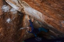 Bouldering in Hueco Tanks on 12/27/2019 with Blue Lizard Climbing and Yoga

Filename: SRM_20191227_1125450.jpg
Aperture: f/5.6
Shutter Speed: 1/250
Body: Canon EOS-1D Mark II
Lens: Canon EF 16-35mm f/2.8 L