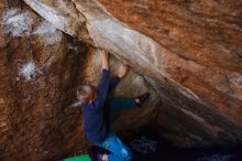 Bouldering in Hueco Tanks on 12/27/2019 with Blue Lizard Climbing and Yoga

Filename: SRM_20191227_1125470.jpg
Aperture: f/5.6
Shutter Speed: 1/250
Body: Canon EOS-1D Mark II
Lens: Canon EF 16-35mm f/2.8 L