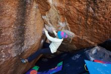 Bouldering in Hueco Tanks on 12/27/2019 with Blue Lizard Climbing and Yoga

Filename: SRM_20191227_1127100.jpg
Aperture: f/5.0
Shutter Speed: 1/250
Body: Canon EOS-1D Mark II
Lens: Canon EF 16-35mm f/2.8 L