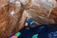 Bouldering in Hueco Tanks on 12/27/2019 with Blue Lizard Climbing and Yoga

Filename: SRM_20191227_1130110.jpg
Aperture: f/3.2
Shutter Speed: 1/250
Body: Canon EOS-1D Mark II
Lens: Canon EF 16-35mm f/2.8 L