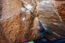 Bouldering in Hueco Tanks on 12/27/2019 with Blue Lizard Climbing and Yoga

Filename: SRM_20191227_1130160.jpg
Aperture: f/3.2
Shutter Speed: 1/250
Body: Canon EOS-1D Mark II
Lens: Canon EF 16-35mm f/2.8 L