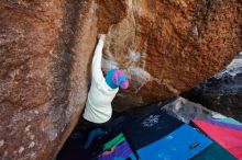 Bouldering in Hueco Tanks on 12/27/2019 with Blue Lizard Climbing and Yoga

Filename: SRM_20191227_1143270.jpg
Aperture: f/5.0
Shutter Speed: 1/250
Body: Canon EOS-1D Mark II
Lens: Canon EF 16-35mm f/2.8 L