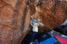 Bouldering in Hueco Tanks on 12/27/2019 with Blue Lizard Climbing and Yoga

Filename: SRM_20191227_1143430.jpg
Aperture: f/5.0
Shutter Speed: 1/250
Body: Canon EOS-1D Mark II
Lens: Canon EF 16-35mm f/2.8 L