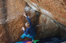 Bouldering in Hueco Tanks on 12/27/2019 with Blue Lizard Climbing and Yoga

Filename: SRM_20191227_1200460.jpg
Aperture: f/4.0
Shutter Speed: 1/320
Body: Canon EOS-1D Mark II
Lens: Canon EF 50mm f/1.8 II