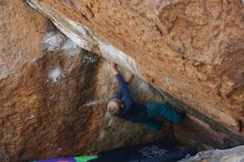 Bouldering in Hueco Tanks on 12/27/2019 with Blue Lizard Climbing and Yoga

Filename: SRM_20191227_1206350.jpg
Aperture: f/4.0
Shutter Speed: 1/320
Body: Canon EOS-1D Mark II
Lens: Canon EF 50mm f/1.8 II