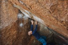 Bouldering in Hueco Tanks on 12/27/2019 with Blue Lizard Climbing and Yoga

Filename: SRM_20191227_1206470.jpg
Aperture: f/4.0
Shutter Speed: 1/320
Body: Canon EOS-1D Mark II
Lens: Canon EF 50mm f/1.8 II