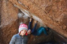 Bouldering in Hueco Tanks on 12/27/2019 with Blue Lizard Climbing and Yoga

Filename: SRM_20191227_1209020.jpg
Aperture: f/4.0
Shutter Speed: 1/320
Body: Canon EOS-1D Mark II
Lens: Canon EF 50mm f/1.8 II