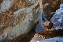 Bouldering in Hueco Tanks on 12/27/2019 with Blue Lizard Climbing and Yoga

Filename: SRM_20191227_1225180.jpg
Aperture: f/4.0
Shutter Speed: 1/320
Body: Canon EOS-1D Mark II
Lens: Canon EF 50mm f/1.8 II