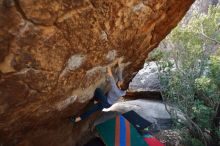 Bouldering in Hueco Tanks on 12/27/2019 with Blue Lizard Climbing and Yoga

Filename: SRM_20191227_1227170.jpg
Aperture: f/2.8
Shutter Speed: 1/250
Body: Canon EOS-1D Mark II
Lens: Canon EF 16-35mm f/2.8 L