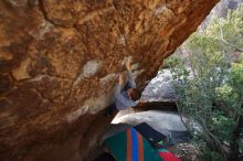 Bouldering in Hueco Tanks on 12/27/2019 with Blue Lizard Climbing and Yoga

Filename: SRM_20191227_1227230.jpg
Aperture: f/2.8
Shutter Speed: 1/250
Body: Canon EOS-1D Mark II
Lens: Canon EF 16-35mm f/2.8 L