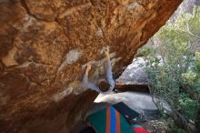 Bouldering in Hueco Tanks on 12/27/2019 with Blue Lizard Climbing and Yoga

Filename: SRM_20191227_1227270.jpg
Aperture: f/2.8
Shutter Speed: 1/200
Body: Canon EOS-1D Mark II
Lens: Canon EF 16-35mm f/2.8 L