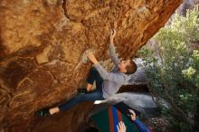 Bouldering in Hueco Tanks on 12/27/2019 with Blue Lizard Climbing and Yoga

Filename: SRM_20191227_1227350.jpg
Aperture: f/3.5
Shutter Speed: 1/250
Body: Canon EOS-1D Mark II
Lens: Canon EF 16-35mm f/2.8 L