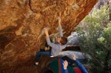 Bouldering in Hueco Tanks on 12/27/2019 with Blue Lizard Climbing and Yoga

Filename: SRM_20191227_1227360.jpg
Aperture: f/3.5
Shutter Speed: 1/250
Body: Canon EOS-1D Mark II
Lens: Canon EF 16-35mm f/2.8 L