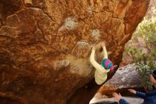 Bouldering in Hueco Tanks on 12/27/2019 with Blue Lizard Climbing and Yoga

Filename: SRM_20191227_1239560.jpg
Aperture: f/4.5
Shutter Speed: 1/250
Body: Canon EOS-1D Mark II
Lens: Canon EF 16-35mm f/2.8 L