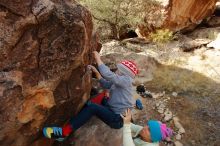 Bouldering in Hueco Tanks on 12/27/2019 with Blue Lizard Climbing and Yoga

Filename: SRM_20191227_1332160.jpg
Aperture: f/7.1
Shutter Speed: 1/320
Body: Canon EOS-1D Mark II
Lens: Canon EF 16-35mm f/2.8 L