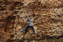 Bouldering in Hueco Tanks on 12/27/2019 with Blue Lizard Climbing and Yoga

Filename: SRM_20191227_1556440.jpg
Aperture: f/3.5
Shutter Speed: 1/160
Body: Canon EOS-1D Mark II
Lens: Canon EF 50mm f/1.8 II