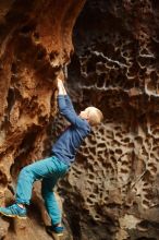 Bouldering in Hueco Tanks on 12/27/2019 with Blue Lizard Climbing and Yoga

Filename: SRM_20191227_1556480.jpg
Aperture: f/1.8
Shutter Speed: 1/125
Body: Canon EOS-1D Mark II
Lens: Canon EF 50mm f/1.8 II